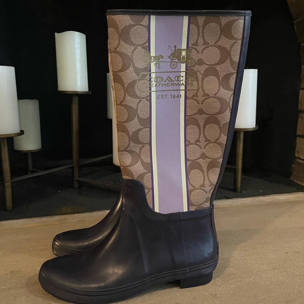 Coach rain boots
